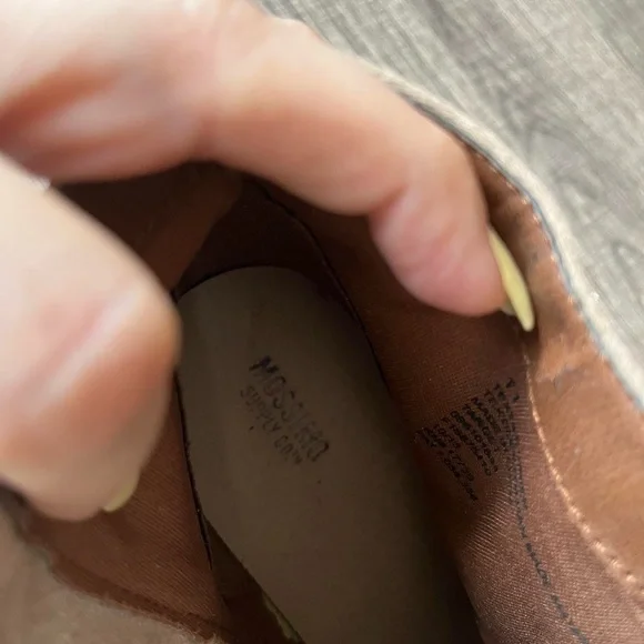 Tan Fringe Suede Ankle Boots Women's Size 11 Boots Western Country Booties Heel - Picture 5 of 8